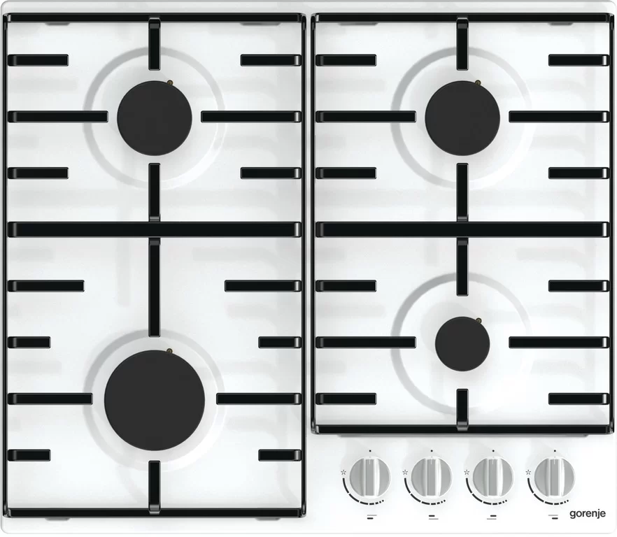 Поверхность газовая Gorenje G640W1 (белый / эмаль / XtraSurface)-0