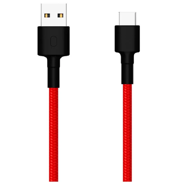 Кабель Xiaomi USB Type-C - USB, 5A, плетеный, 1 метр, красный (SJV4110GL)-0