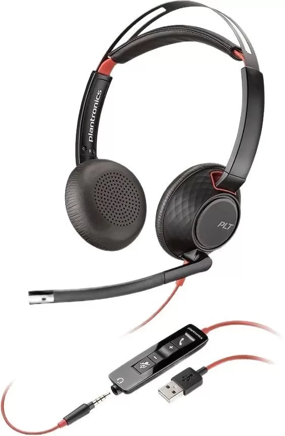 Наушники с микрофоном Poly Blackwire Headset C5220, Stereo-0