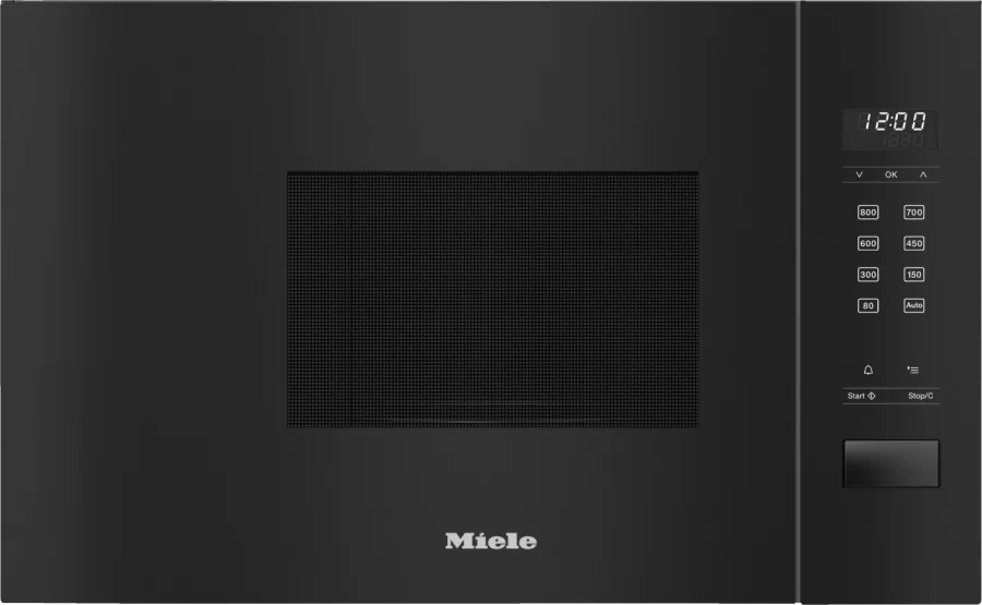 Микроволновая печь встраиваемая Miele M 2230 OBSW (черный / 17 л / ширина - 59,5 см / 800Вт / EasySensor)-0