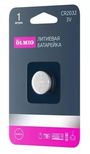 Батарейка BL1 Olmio CR2032 BL-1 (цена за 1 шт.)-0
