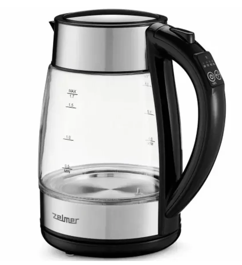 Чайник Zelmer ZCK8026 (2200Вт / 1,7л / стекло/ контроль температуры)-0