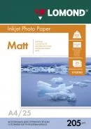 Бумага матовая A4 Lomond 205г/м2, 25лист. (0102124)-0