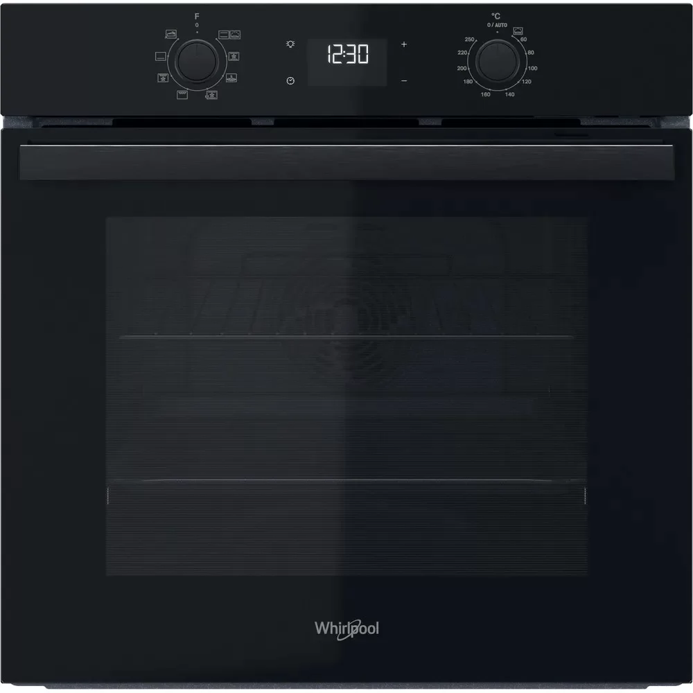 Духовой шкаф Whirlpool OMR55CU1B (71 л / до 250 °C / Чёрный, стекло / каталитич зад. стенка / Гриль / Телескоп. напр. / A)-0