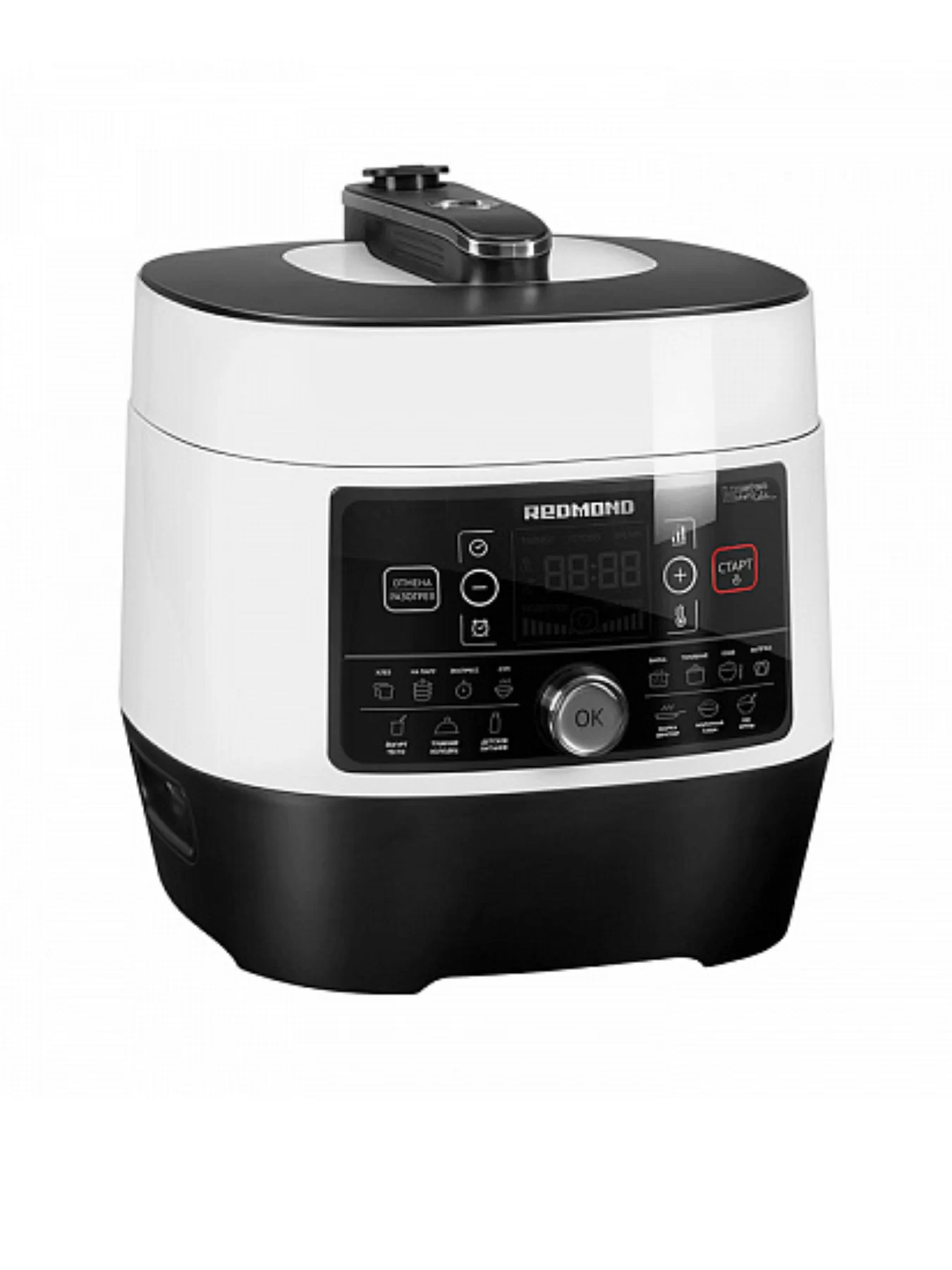 Мультиварка-скороварка Redmond RMC-P350 (5 л / 900 Вт / 14 программ / сенсор / поддержание тепла, отложенный старт)-0