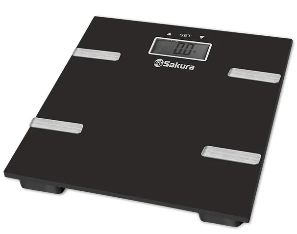 Весы электронные напольные Sakura SA-5073BK (180 кг / диагностика)-0