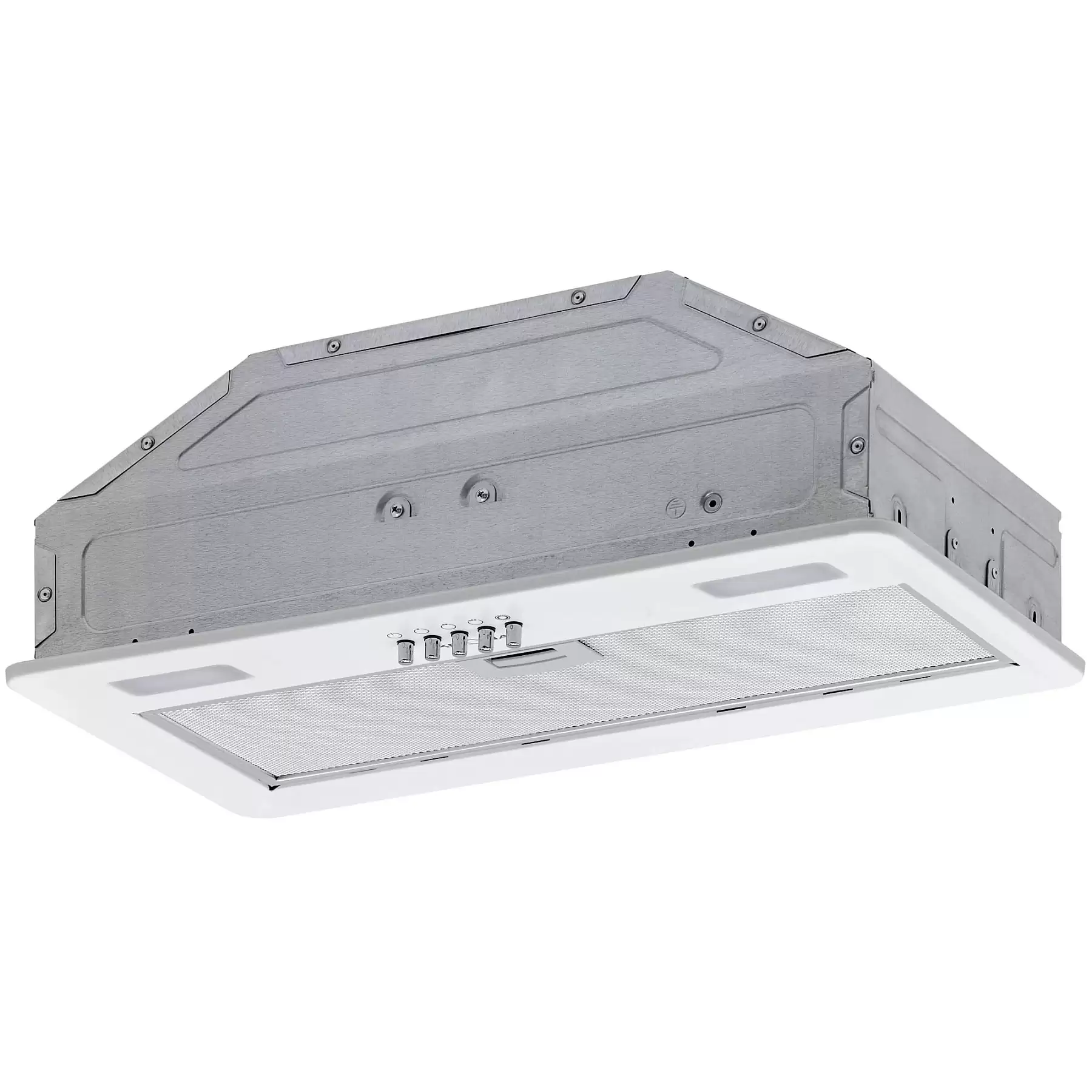 Вытяжка полновстраиваемая KRONA KATE 600 WHITE PB V2 (850 м³/ч / 90 Вт / LED освещение 2x1 Вт/ ширина - 52,5 см / белый / металл)-0