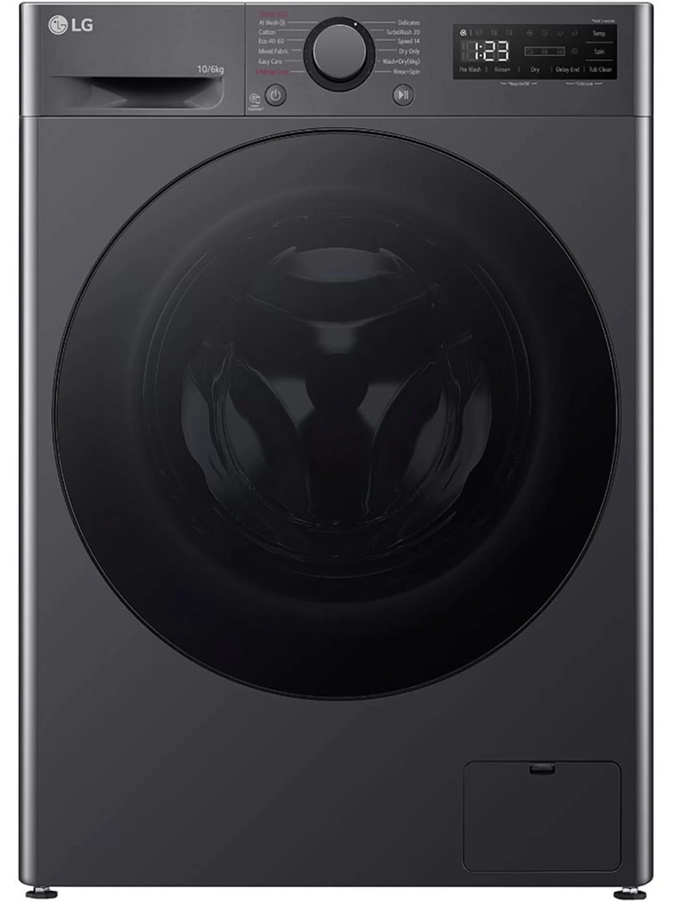 Стирально-сушильная машина LG F4DR510S2M (56.5см / 10кг / 6кг / 1400об / пар / AI DD / TurboWash™360 / Inverter Direct Drive / A+++ / Чёрная)-0