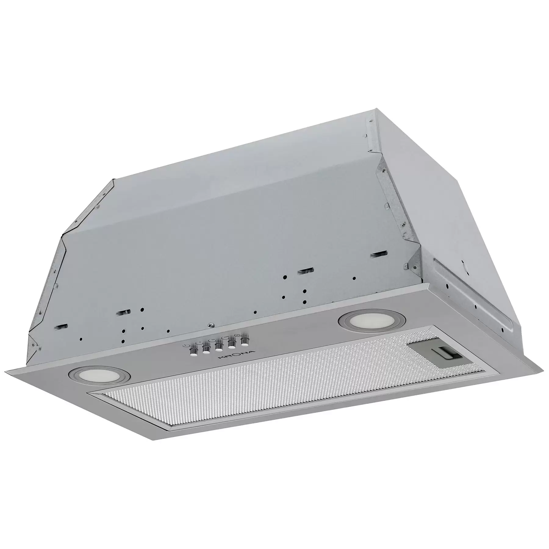 Вытяжка полновстраиваемая KRONA ADEL 600 INOX PB (780 м³/ч / 65 Вт / LED освещение 2x1,5 Вт/ ширина - 52.5 см / Нерж. сталь)-0