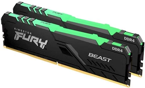 Память DDR4 16GB (2x8Gb KIT) 3200Mhz Kingston FURY Beast RGB KF432C16BB2AK2/16-0