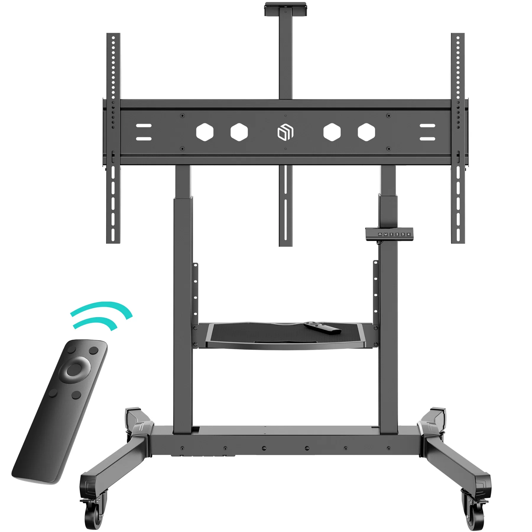 Мобильная стойка для ТВ ONKRON TS1991 eLift чёрный, для 50"-100", нагрузка до 130 кг, регулировка высоты - 1130 - 1600 мм, моторизированная-0