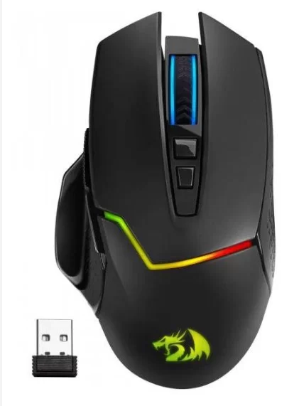 Беспроводная игровая мышь Redragon Mirage Pro, (Радиоканал/8000 dpi), Черная-0