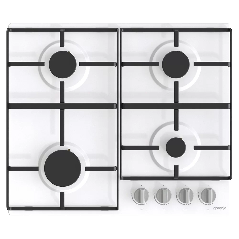 Поверхность газовая Gorenje G640EXW (Essential / белый / нержавеющая сталь / эмаль / XtraSurface)-5