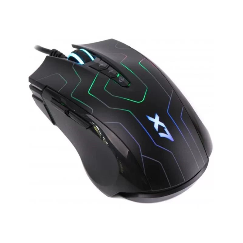 Мышь A4Tech X89 MAZE, игровая, оптическая, проводная, USB, черный-0