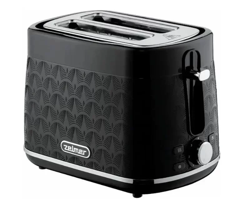 Тостер Zelmer ZTS8010 (930 Вт/ тостов - 2/ подогрев, размораживание, поддон для крошек/ черный)-0