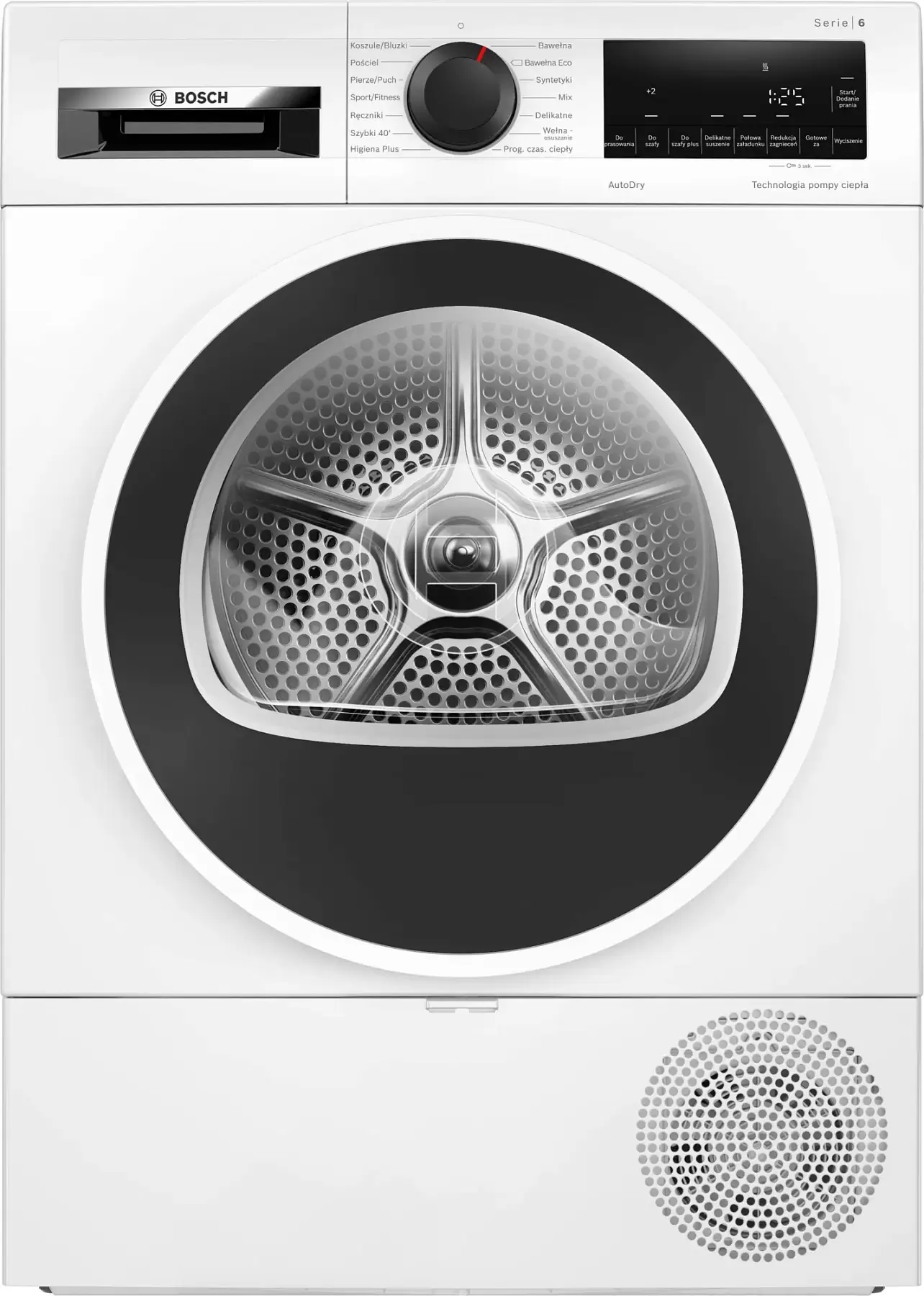 Сушильная машина с тепловым насосом Bosch WQG233DFPL (Serie6 / 61,3см / 8кг / AutoDry / EaseClean / AntiVibration Design / А+++)-0