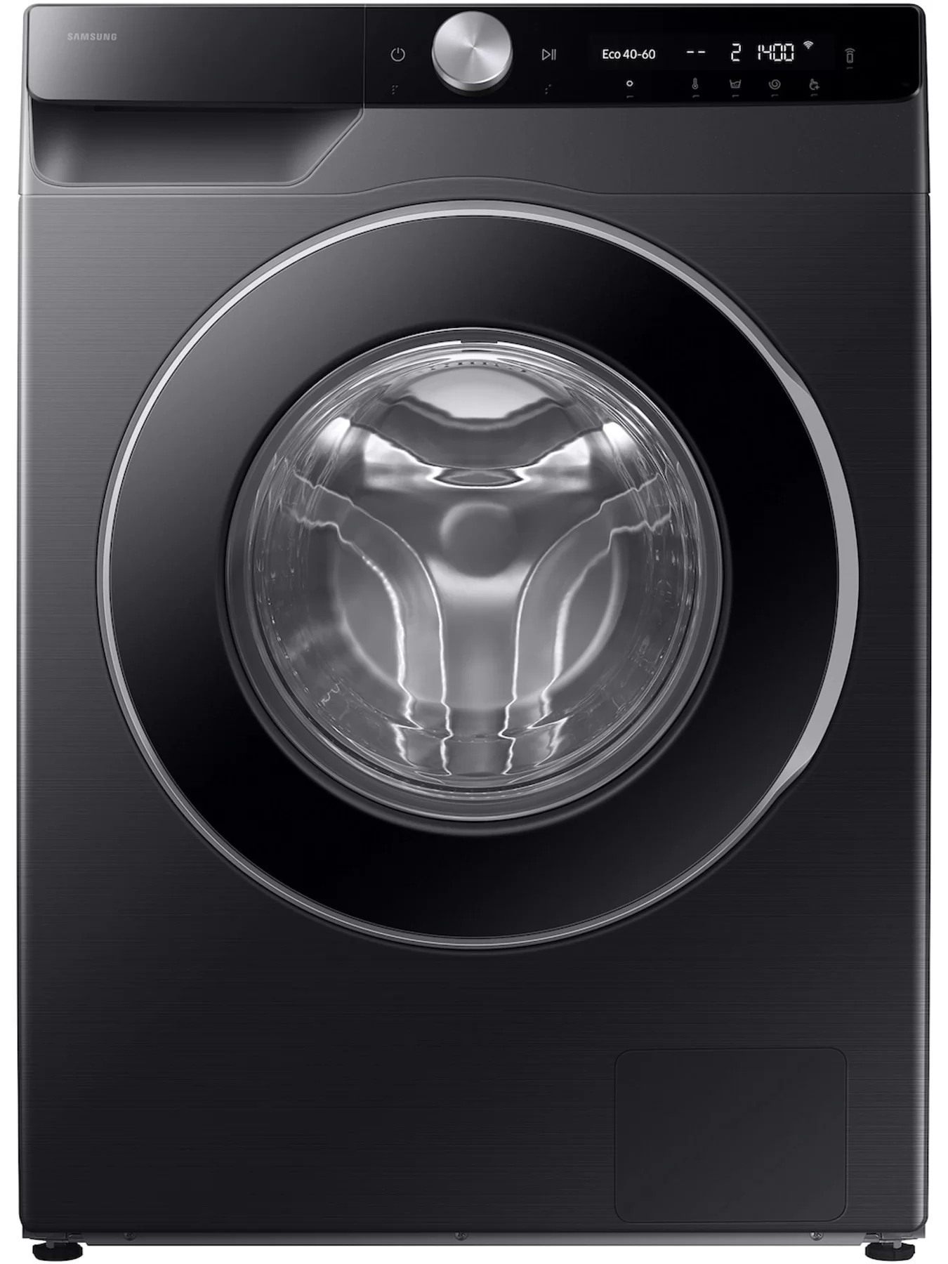 Стиральная машина Samsung WW90DG6U85LBU4 (55см / 9кг / 1400об / пар / StayClean / EcoBubble™ / Wi-Fi / Чёрный)-0