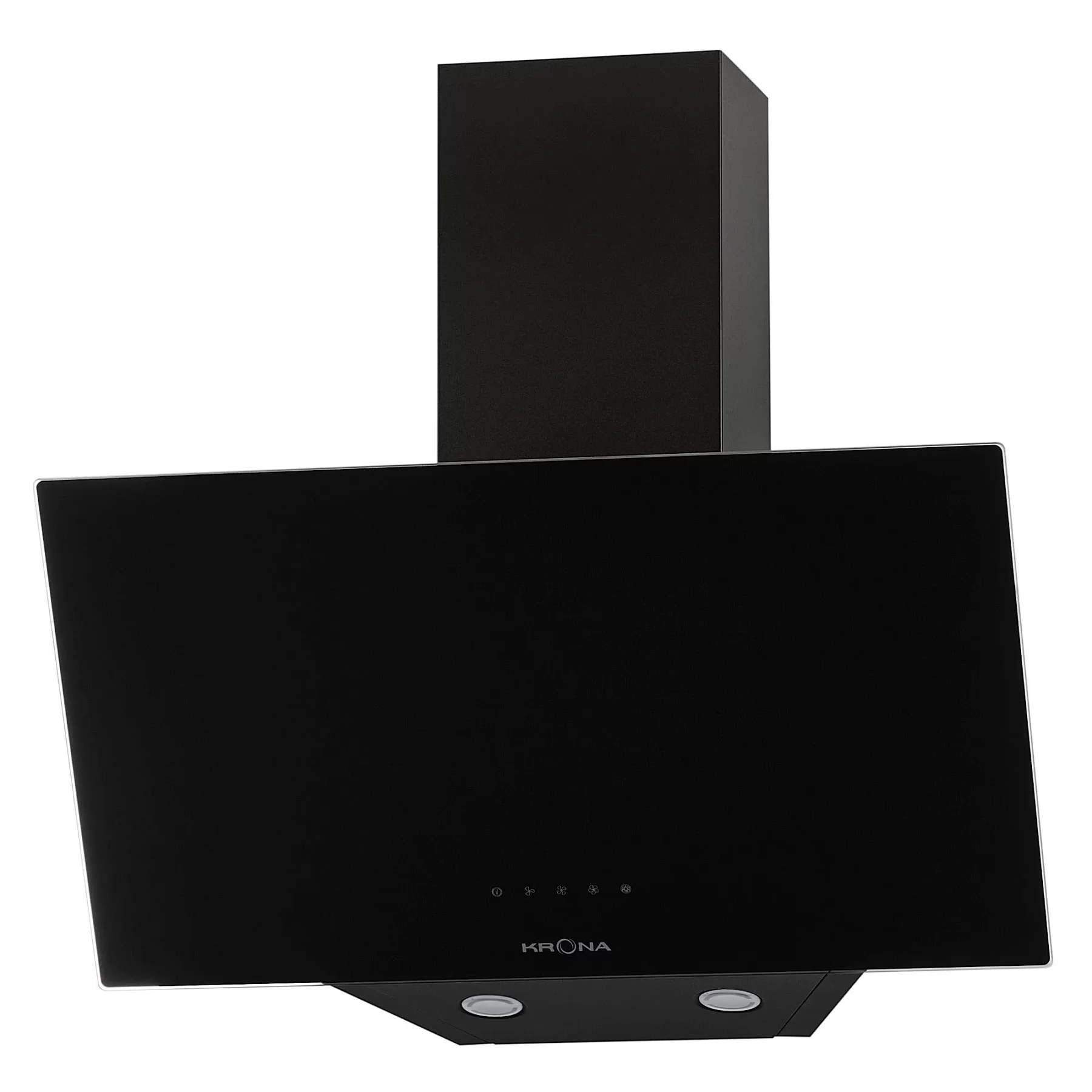 Вытяжка наклонная KRONA HELGA 600 black S (950 м³/ч / 100 Вт / LED освещение 2x1 Вт / ширина - 59.6 см / чёрный / стекло)-0