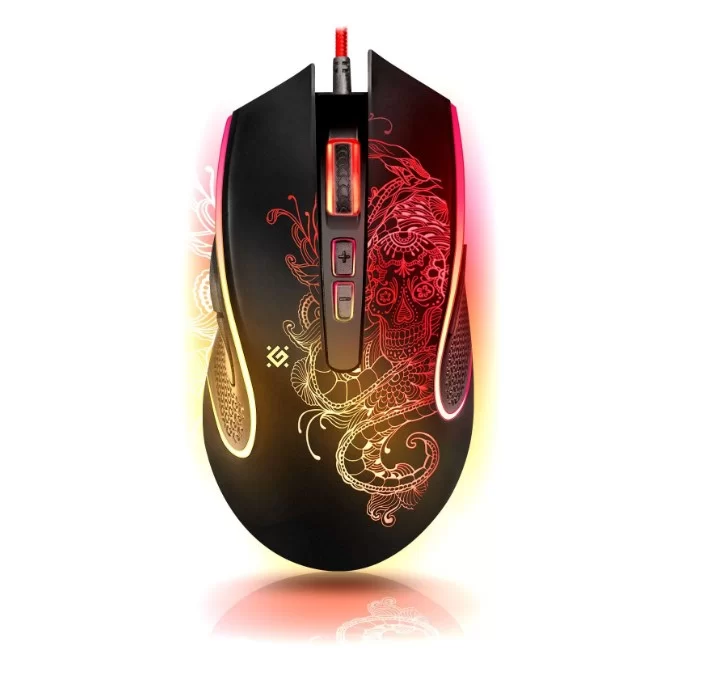 Мышь Defender GM-640L (52640) 7200 dpi, черный-0