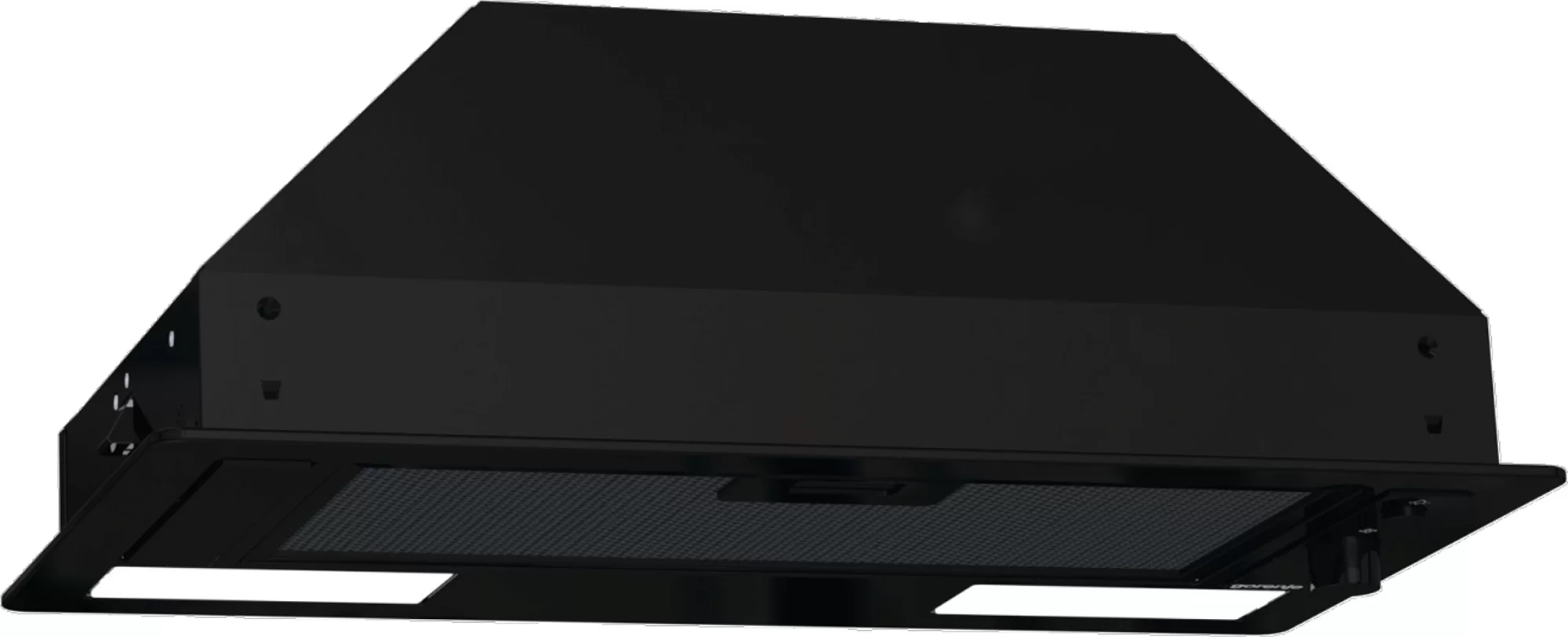 Вытяжка полновстраиваемая Gorenje BHI681EB (Essential / 370 м³/ч / 140 Вт / LED освещение 2x3 Вт / ширина - 53.4 см / Чёрная)-0