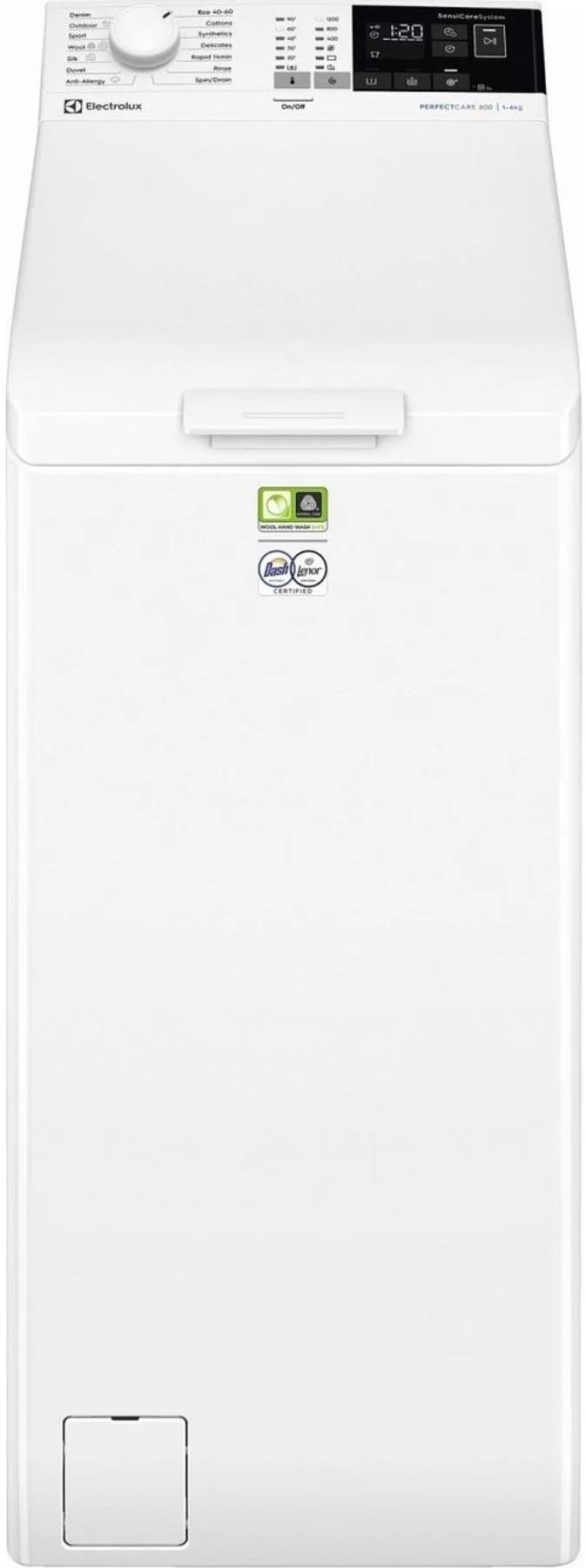 Стиральная машина вертикальная Electrolux EW6T4262E (PerfectCare 600 / 60см / 6кг / 1200об / SensiCare / SoftPlus / А+++)-0