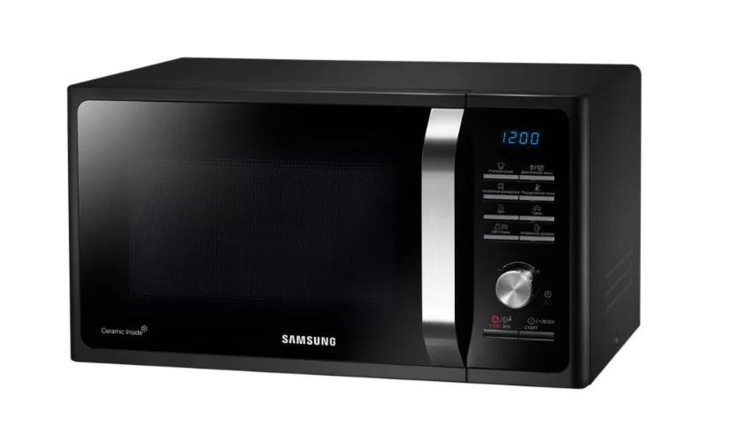 Микроволновая печь Samsung MG23K3515AK (23 л, 800 Вт, переключатели поворотный механизм, кнопки, гриль, дисплей, черный)-0