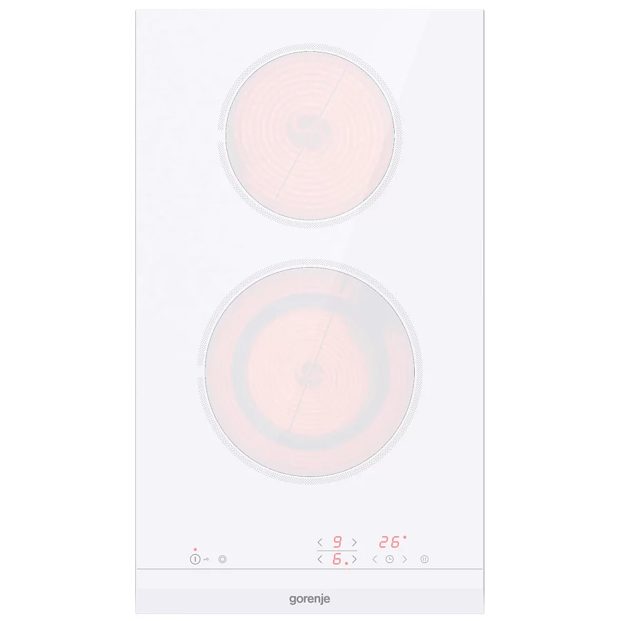 Поверхность электрическая Gorenje ECT322WCSC (Essential / белый / 2 конфорки / стеклокерамика / STOP&GO)-2