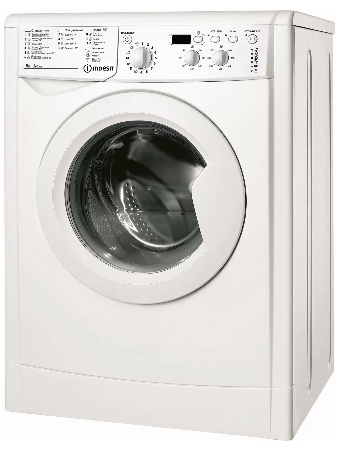 Стиральная машина Indesit IWSD 51051 CIS (42 см / 5кг / 1000об / Eco Time / A)-0