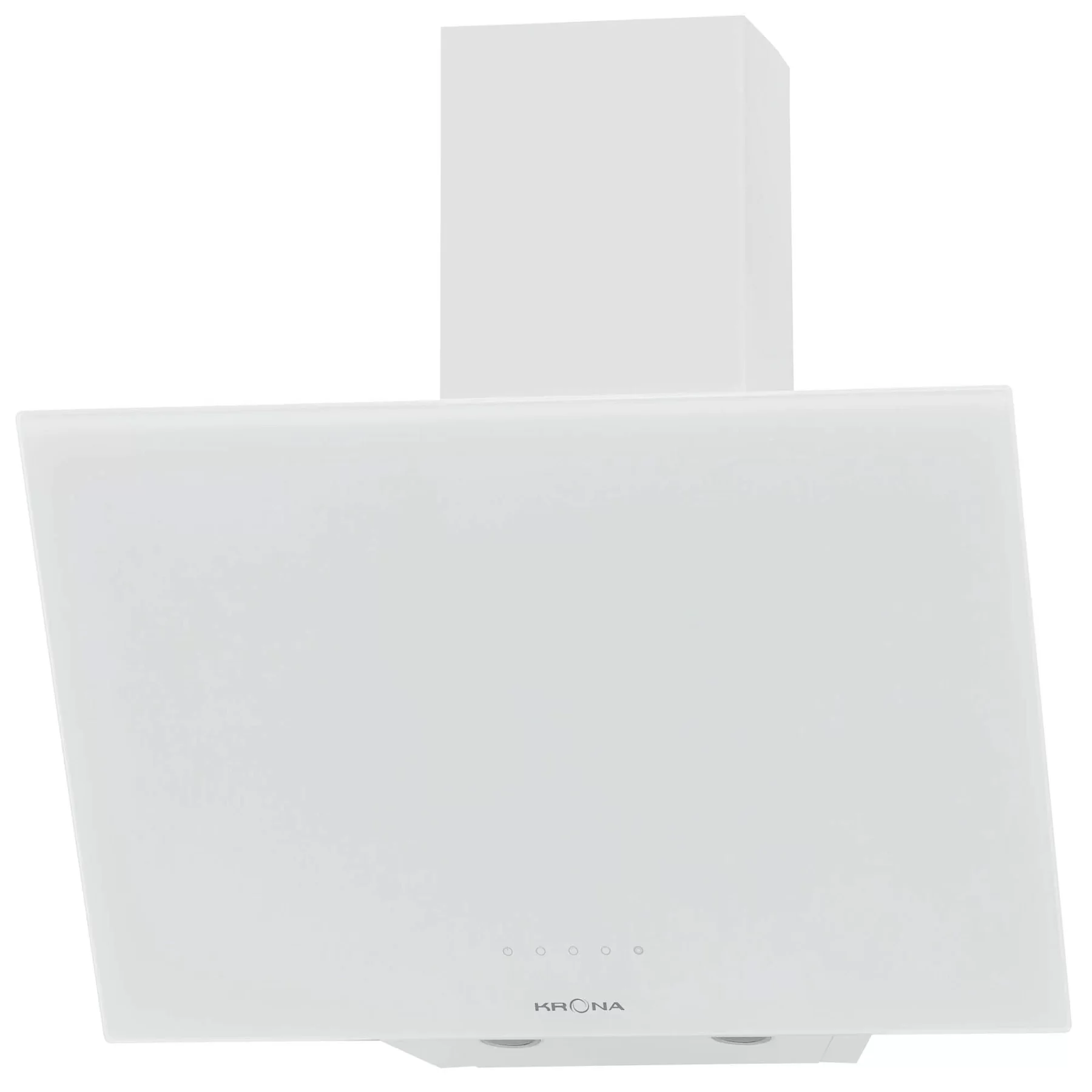 Вытяжка наклонная KRONA GABRIELE 600 white S (1040 м³/ч / 115 Вт / LED освещение 2x1 Вт / ширина - 59.6 см / белое стекло)-0