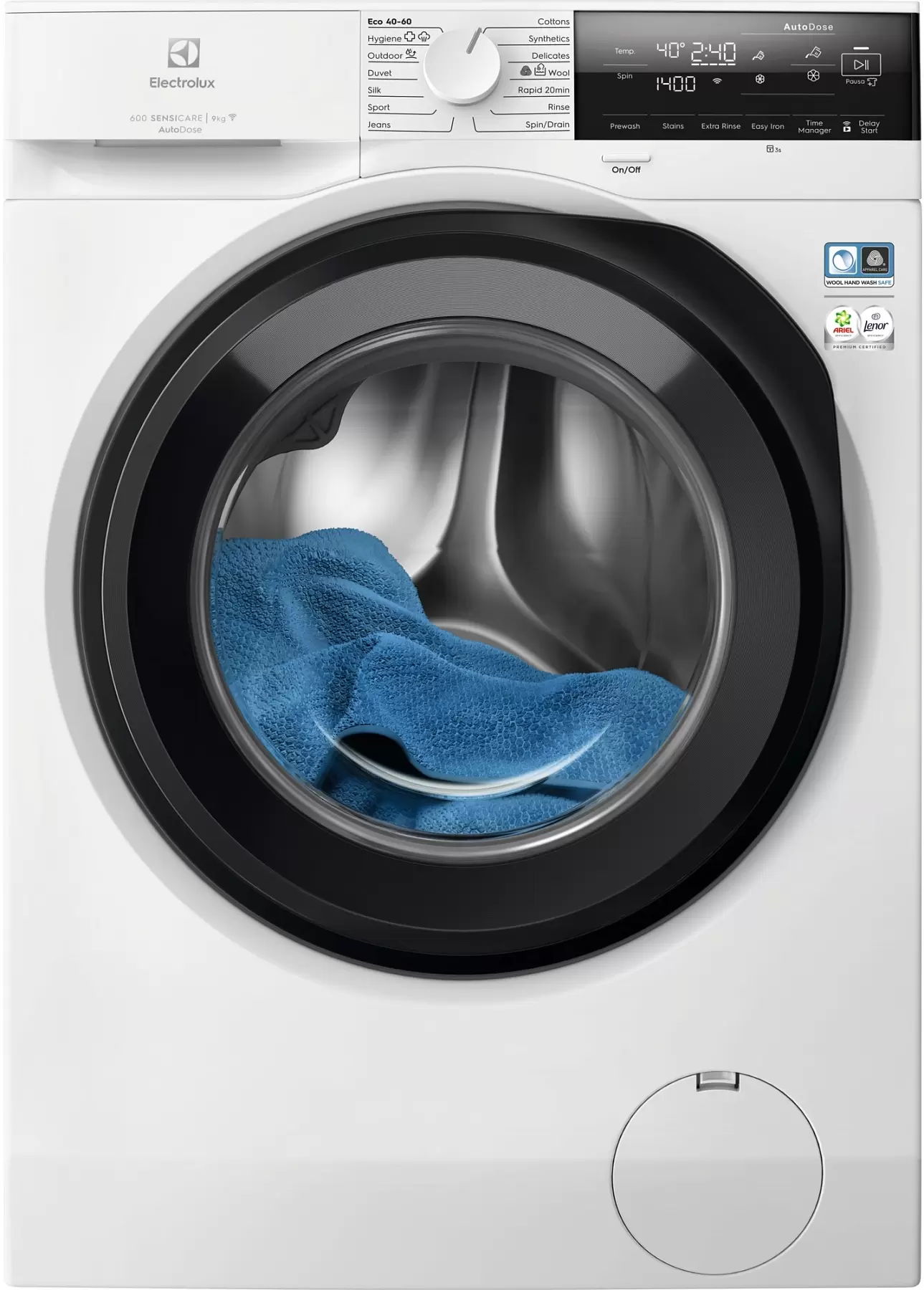 Стиральная машина Electrolux EW6F3492ACE (PerfectCare 600 / 63.6-65.8см / 9кг / 1400об / пар / TimeManager / Inverter / А+++)-0