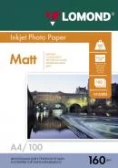 Бумага матовая A4 Lomond 160г/м2, 100лист. (0102005)-0