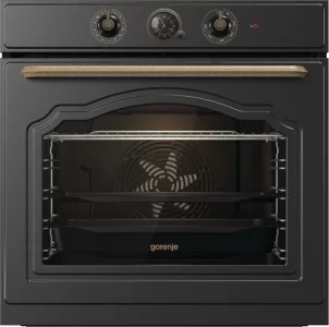 Духовой шкаф Gorenje BOS67371CLB (Classic / Черный матовый / SilverMatte / GentleBake / AirFry / AquaClean / CompactDoor)-0