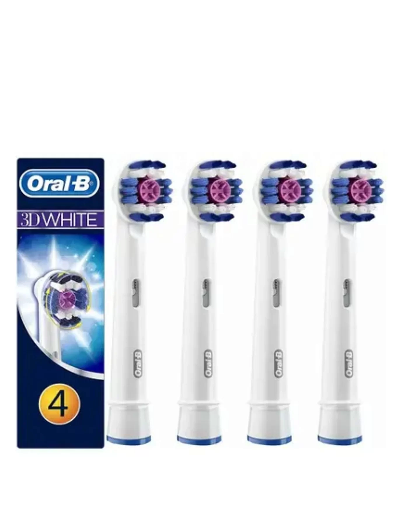 Насадка для зубных щеток Braun Oral-B 3D White EB18 (4 шт)-0