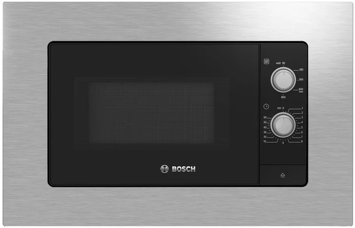 Микроволновая печь встраиваемая Bosch BFL620MS3 (Serie2 / черный/нерж / 20л / ширина - 59,5 см / 800Вт)-0