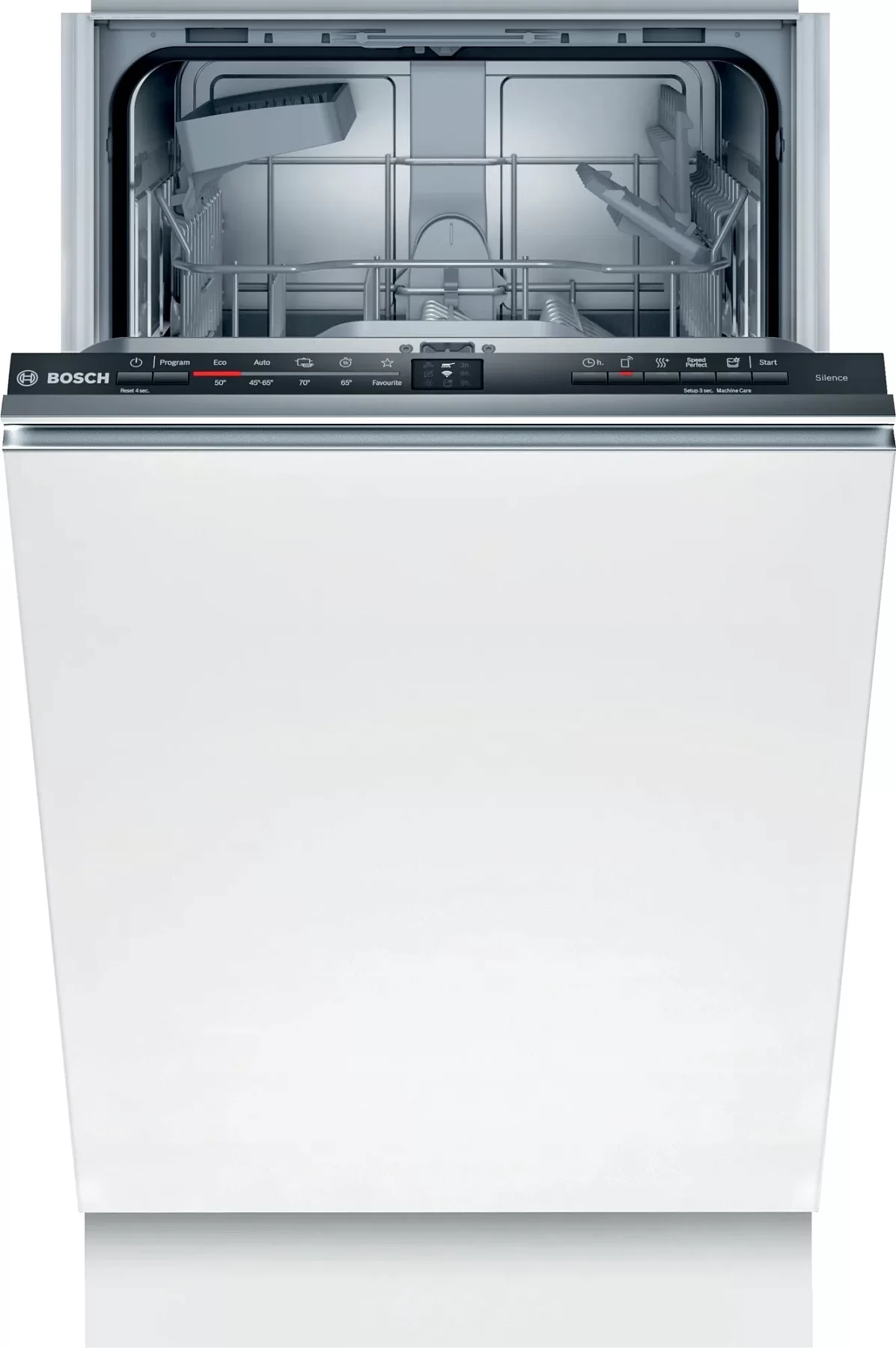 Машина посудомоечная встраиваемая 45 см Bosch SPV2IKX10E (Serie2 / 9 комплектов / 2 полки / расход воды - 9,5 л / InfoLight / Home Connect / А)-0