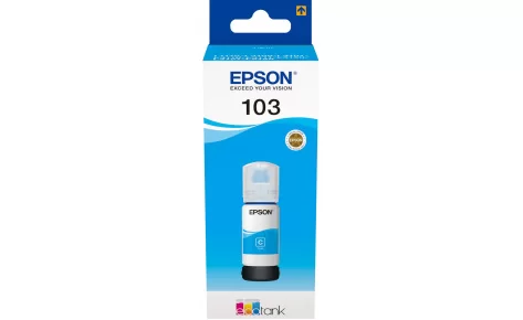 C13T00S24A Контейнер Epson 103 с голубыми чернилами C13T00S24A для L3100/3101/3110/3150/3151 аналог на серию L100 T664-0