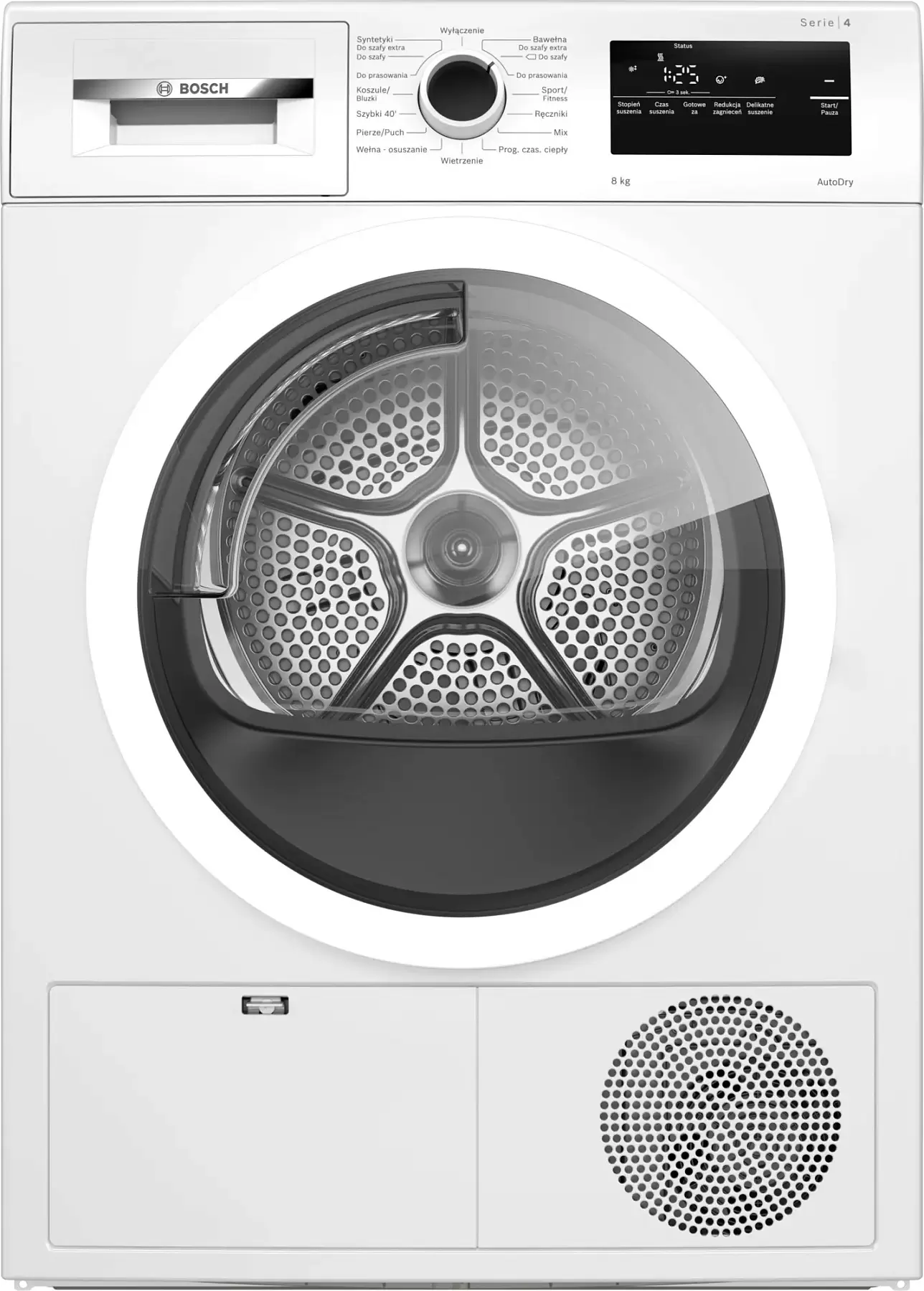 Сушильная машина с тепловым насосом Bosch WTH85V1GPL (Serie4 / 65,2см / 8кг / TouchControl / AutoDry / AntiVibration Design / А+++)-0