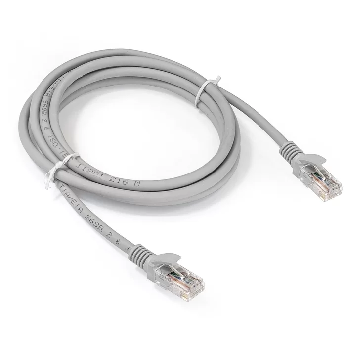 Патч-корд ExeGate 1м, LSZH, UTP, cat.5e, серый-0