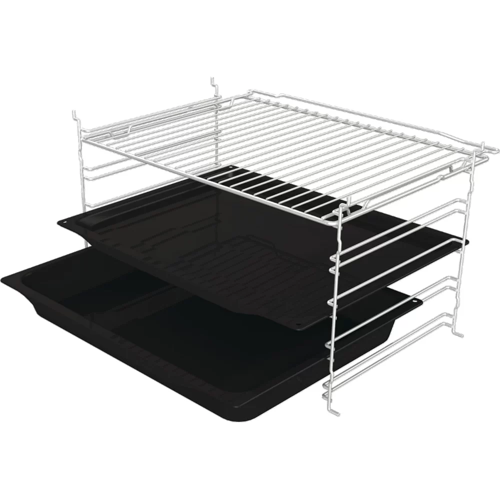 Духовой шкаф Gorenje BO6717E03BG (Essential / 77 л / до 300 °C / Чёрный, стекло / AquaClean / PerfectGrill / съемные направляющие / А)-4