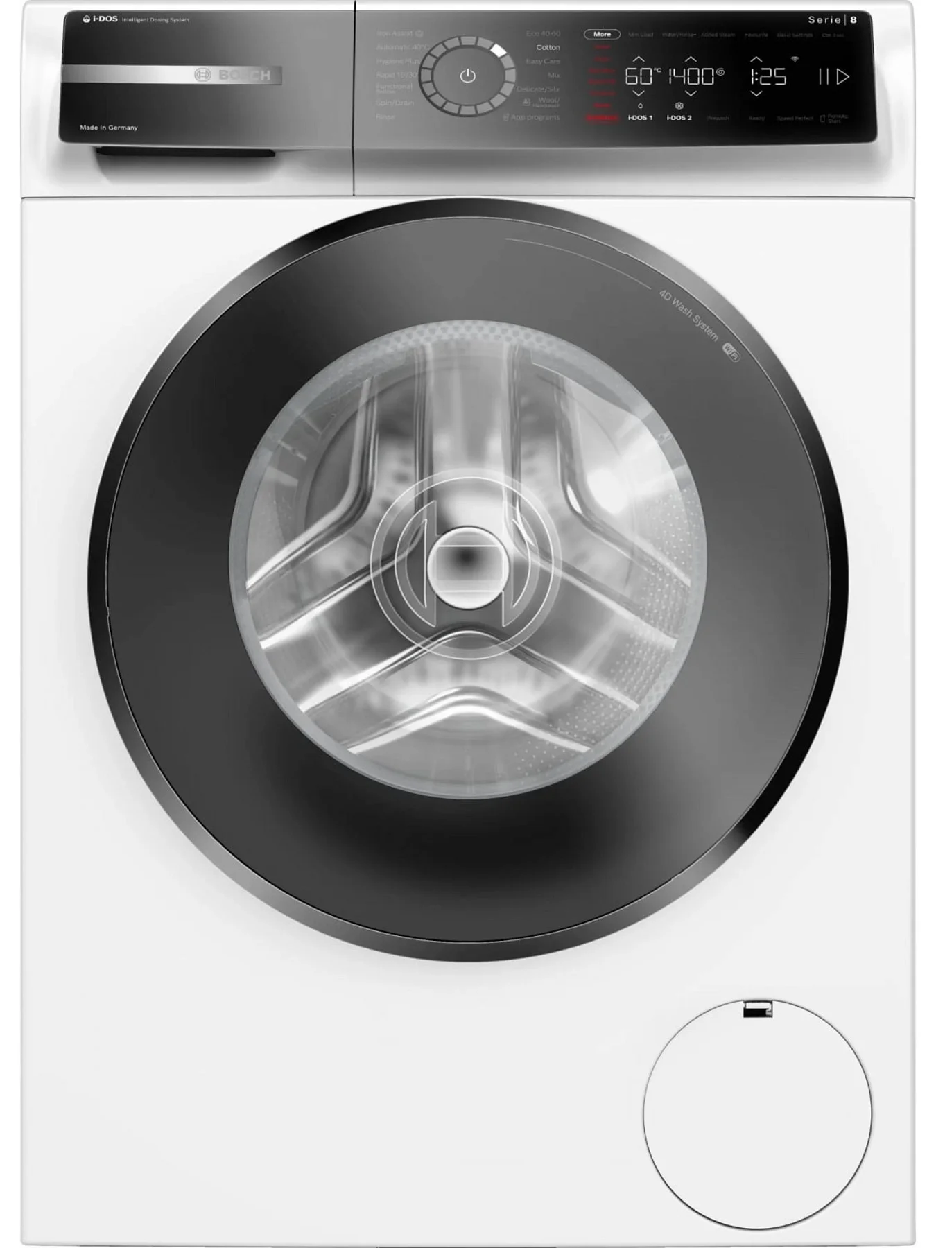 Стиральная машина Bosch WGB244A0SN (Serie8 / 59-64,8см / 9кг / 1400об / пар / i-DOS / SpeedPerfect / ActiveWater Plus / A+++)-0