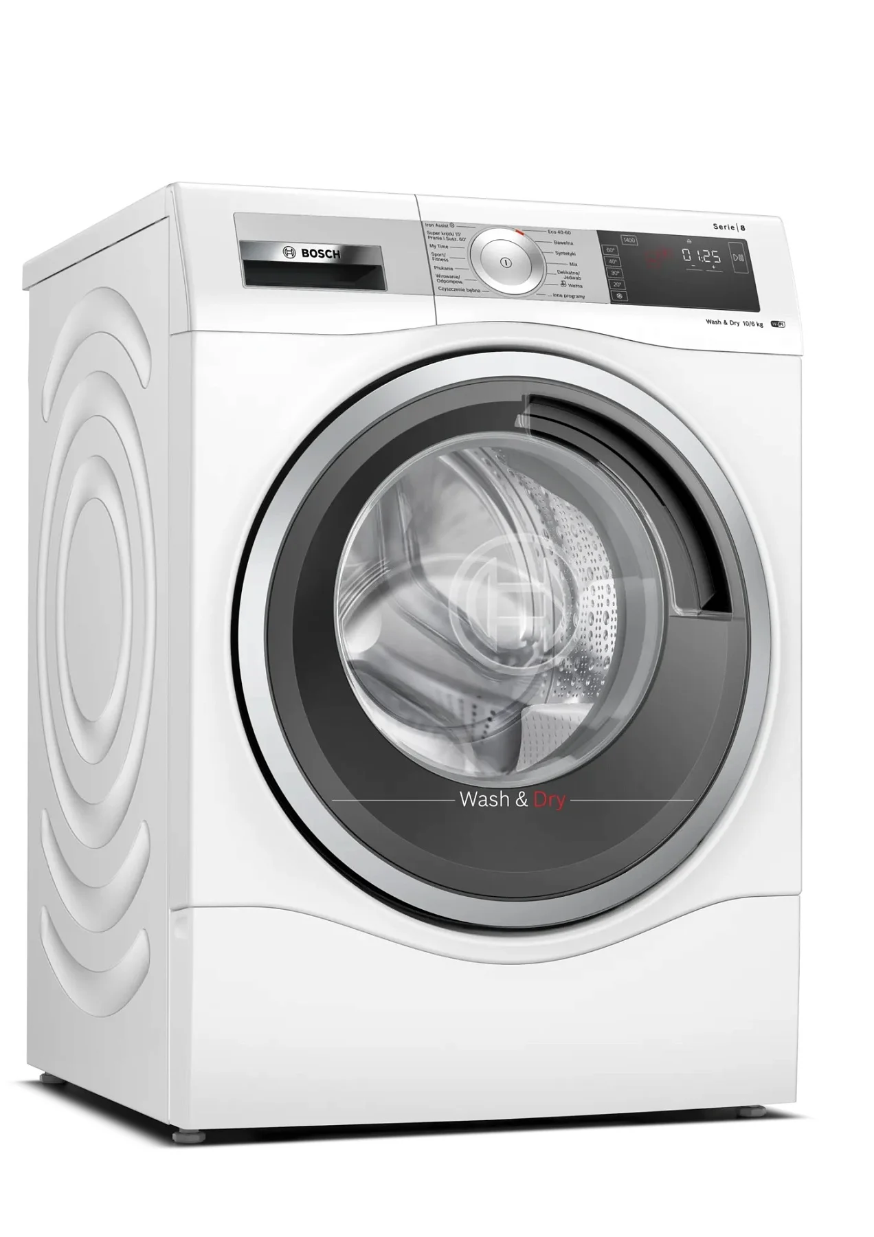 Стирально-сушильная машина Bosch WDU8H540PL (Serie8 / 61,6-65см /10/6кг /1400об /пар/SpeedPerfect / ActiveWater Plus / AutoDry / Wi-Fi / A++)-0