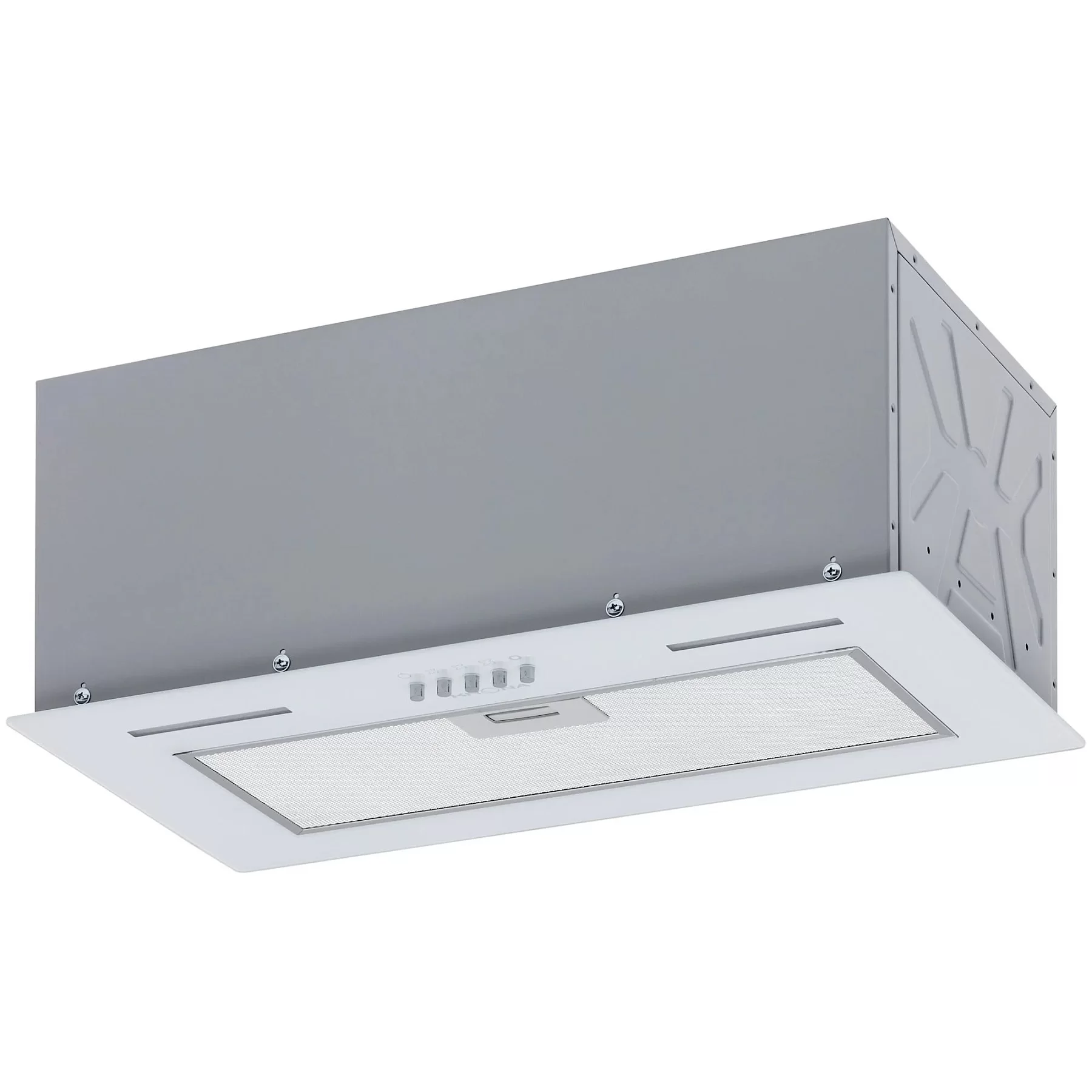 Вытяжка полновстраиваемая KRONA WERMUT 600 DN WHITE PB (950 м³/ч / 125 Вт / LED освещение 2x3 Вт / ширина - 52 см / белый / стекло)-0