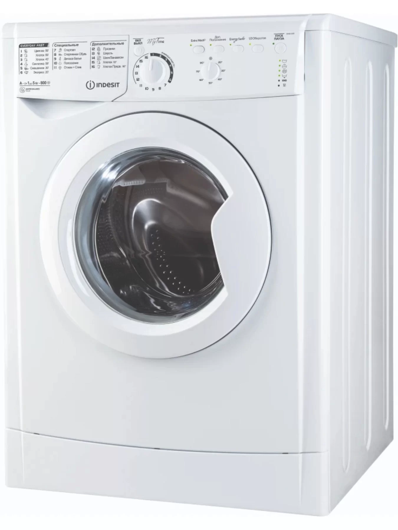 Стиральная машина Indesit EWSB 5085 CIS (42 см / 5кг / 800об / Extra Wash / A)-0
