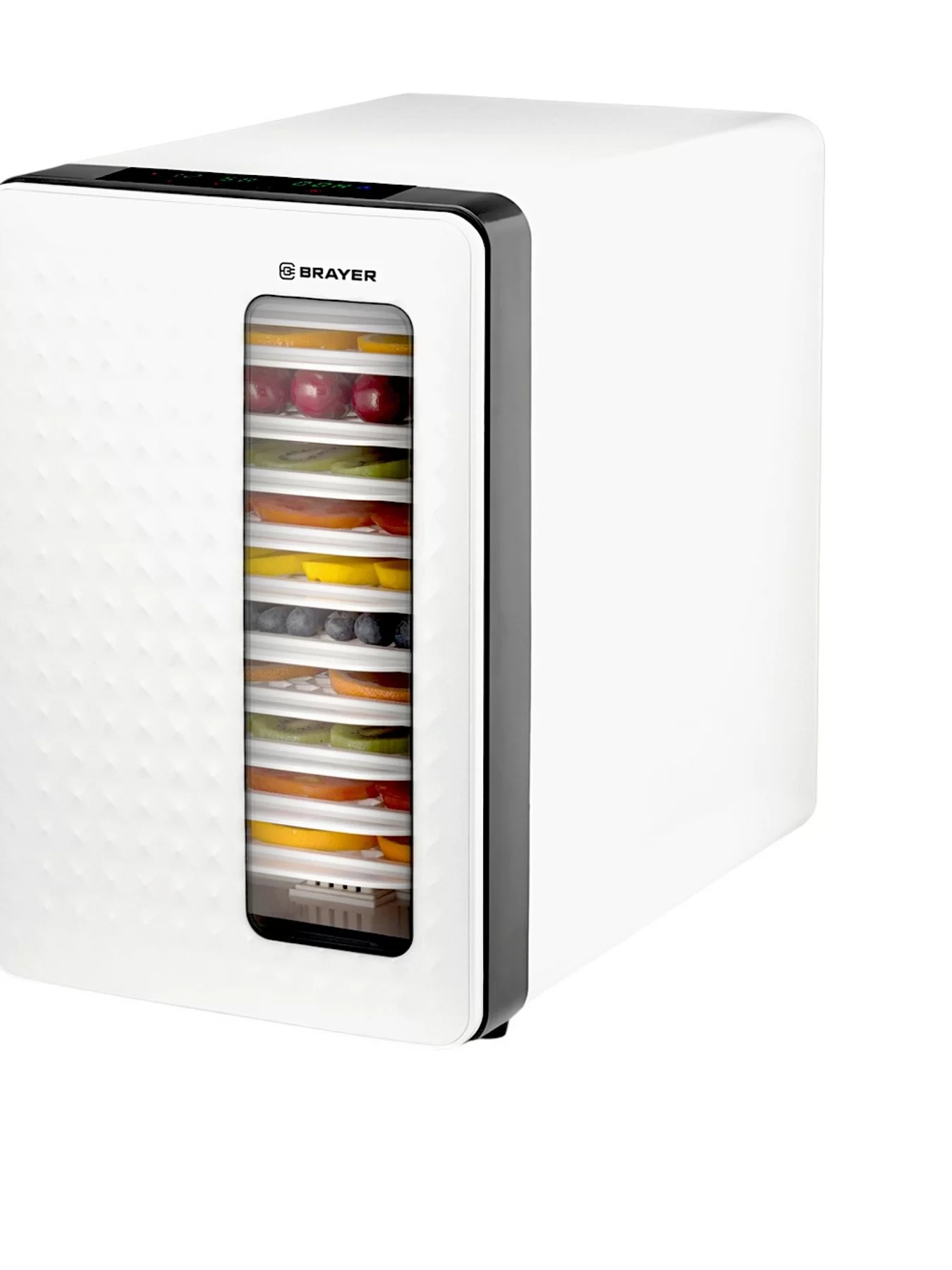 Сушилка для овощей Brayer BR1904 (550 Вт, 40-70°C, 10 секций, регулировка температуры, дисплей, таймер)-0