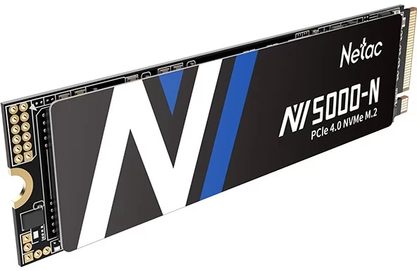Жесткий диск SSD M.2 500 ГБ Netac NV5000-N NVMe PCI-E 4.0 x4, TLC, R4800/W2700 МБ/с, 2280, 320 TBW (NT01NV5000N-500-E4X)-0