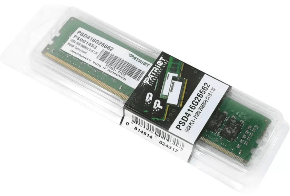 Память DDR4 4Gb 2666MHz Patriot PSD44G266681-0
