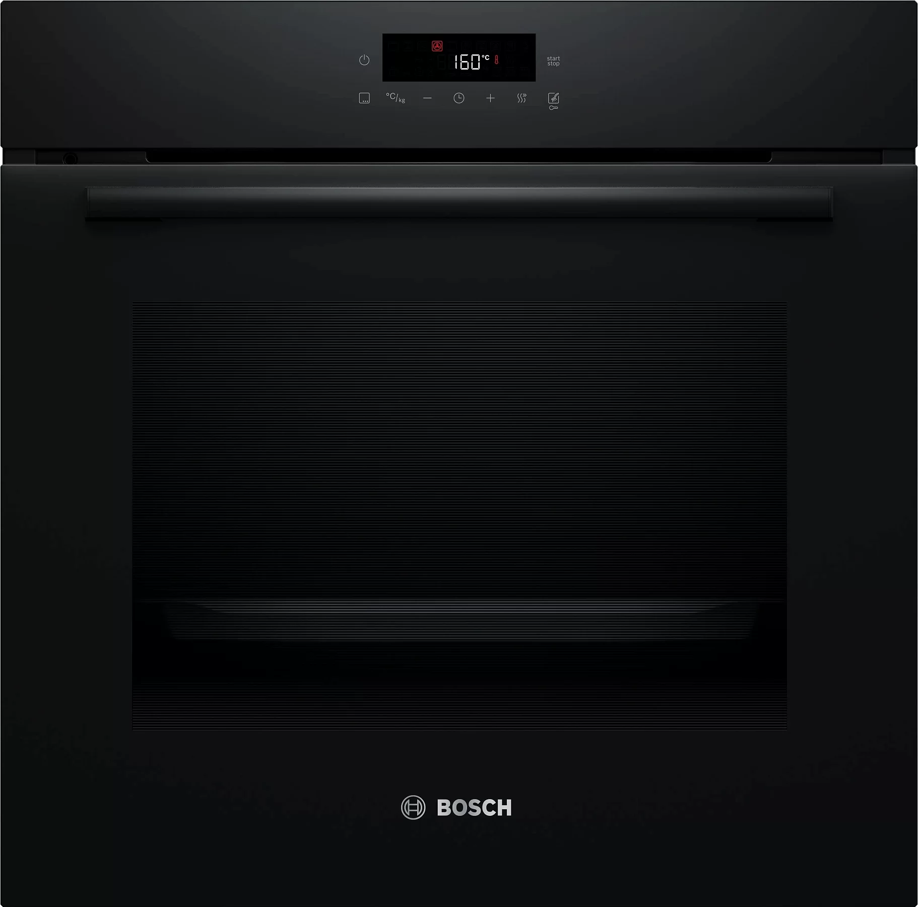 Духовой шкаф Bosch HBA571BB4 (Serie2 / 71 л / до 275 °C / Чёрное стекло / Гриль / Съемные направляющие / Пиролиз / TouchControl / A)-0