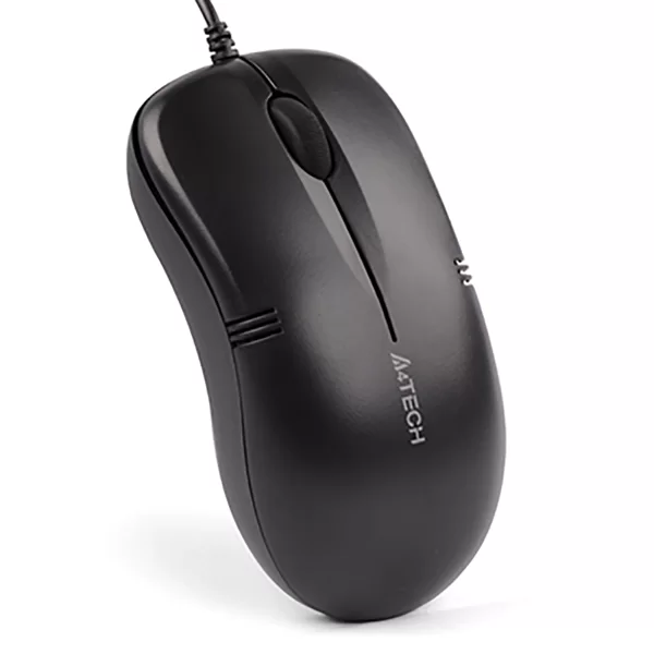Мышь A4Tech OP-560NU, оптическая (1200dpi), проводная,  USB, черная-0