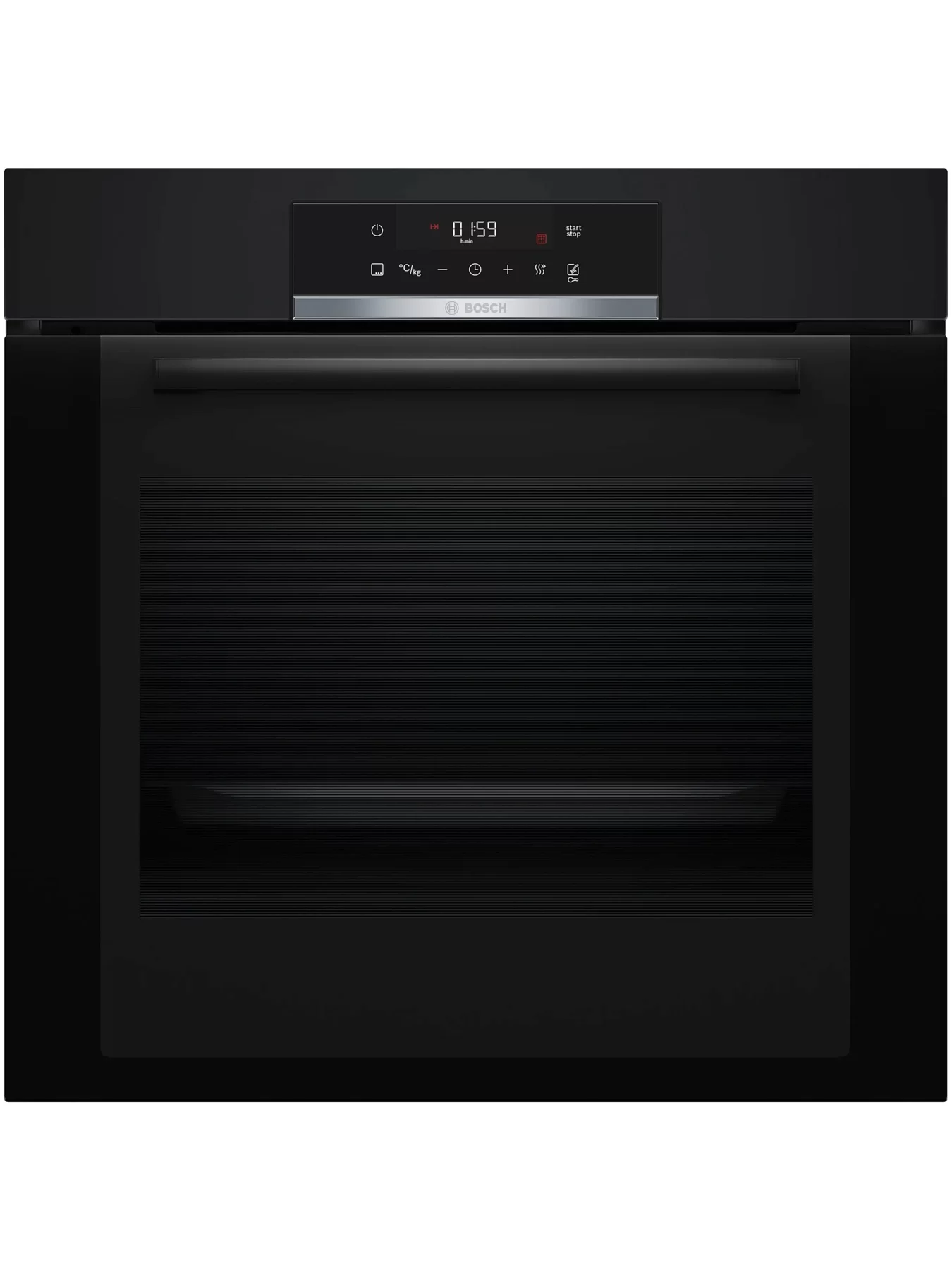 Духовой шкаф Bosch HBA372EB0 (Serie4 / 71 л / до 275 °C / Чёрное стекло / Гриль / Телескоп. напр. (x1) / Пиролиз / TouchControl / A)-0