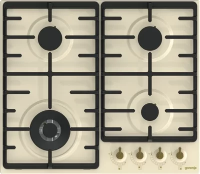Поверхность газовая Gorenje GW642CLI (Classico / беж / эмаль / чугун / WOK)-0